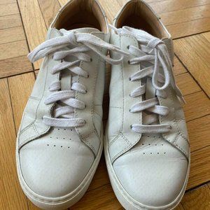 GREATS Royale Classic White Leather Sneakers Made in Italy Women's Size 8.5